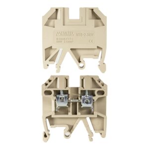 Borne Passagem 2,5mm² - Bege  MTB2,5EN