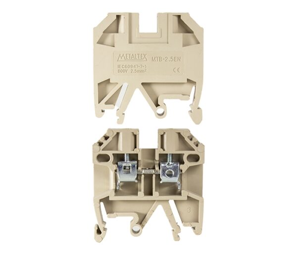 Borne Passagem 2,5mm² - Bege  MTB2,5EN
